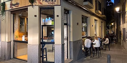 Language exchange at bar Paprika