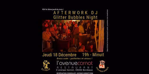 Afterwork DJ "Glitter Bubbles Night"