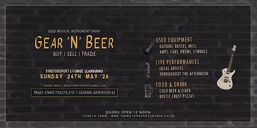 Music Gear 'N Beer - Musical Instrument Buying\/Selling\/Trading Afternoon