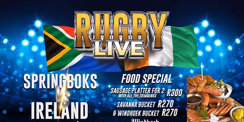 Rugby Live! Springboks VS Ireland