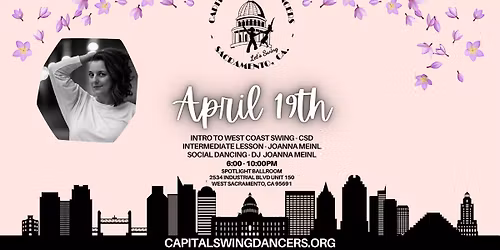 Capital Swing Dancers Monthly Dance - APRIL 19th