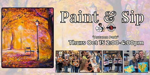 Paint & Sip in Eugene, Oregon \u201cAutumn Park\u201d