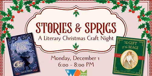Stories & Sprigs: A Literary Christmas Craft Night