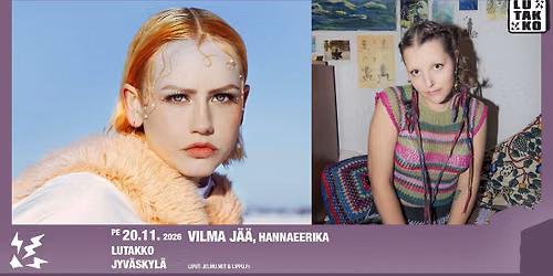 Vilma J\u00e4\u00e4, hannaeerika \/ Lutakko