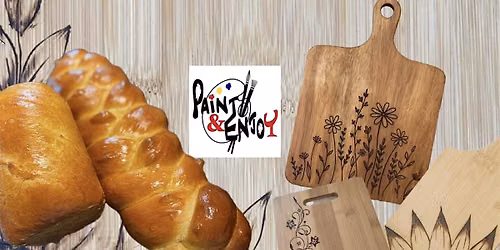 Bread Making and Wood Burned Serving Board at Burning Bridge Tavern
