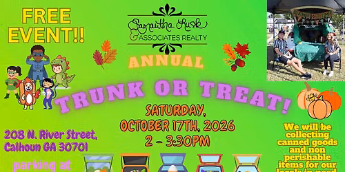 \ud83d\ude99\ud83d\udefb\ud83c\udf42 SLAR's 2026 Trunk-or-Treat and Costume Contest! \ud83e\udd47\ud83e\udd48\ud83e\udd49