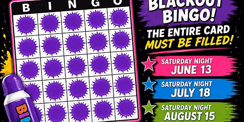 BLAKCK OUT BINGO - SATURDAY NIGHT EDITION