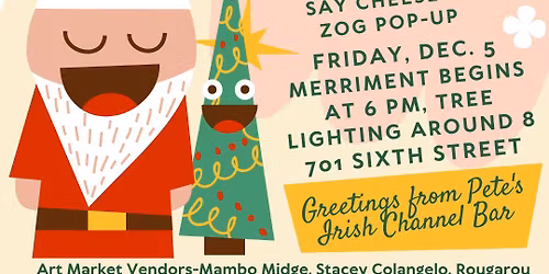 Fifth Annual Pothole Christmas Tree Lighting Party and Local Artist Popup