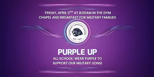 Purple Up for Military Kids!