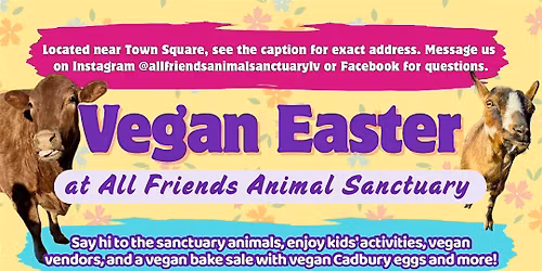Easter at All Friends Animal Sanctuary!