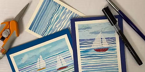 One and Done Watercolor: Waves of Blue