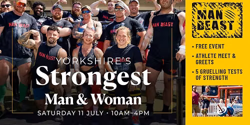 Yorkshire's Strongest Man & Woman 2026 — White Rose Way, DN4 5PJ Doncaster, United Kingdom