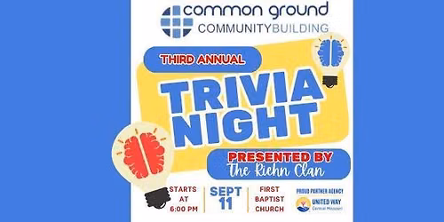 Common Ground's Third Annual Trivia Night