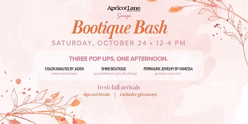 Bootique Bash at Apricot Lane Savage