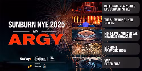 Sunburn Arena NYE ft. ARGY - Bengaluru