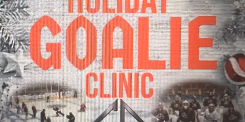 The Goalie Academy Holiday Goalie Clinic Hershey
