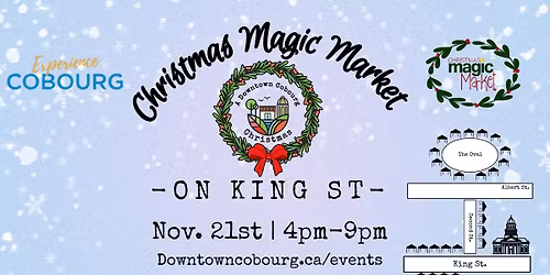 A Downtown Cobourg Christmas Magic Market - on KING