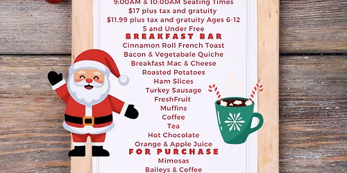 Third Annual Holiday Breakfast with Shelley & Special Guest SANTA!