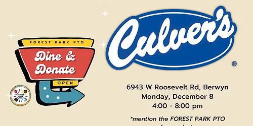 Dine & Donate at Culvers