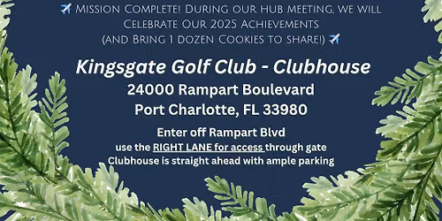 Southwest Florida Honor Flight December Hub Meeting and Year End celebration