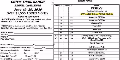 Chism Trail Ranch Barrel Race