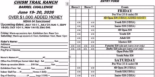Chism Trail Ranch Barrel Race