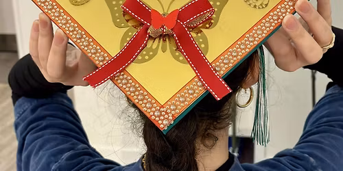 Graduation Cap Decorating Open Studio workshop in Montgomery County, Md.