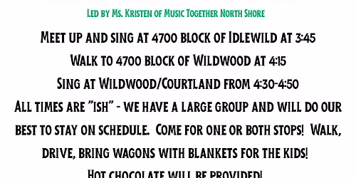 Whitefish Bay Community Caroling