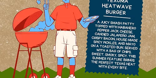 Texoma Heatwave Burger - July 4th Feature