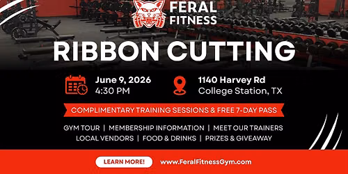 Feral Fitness Ribbon Cutting Party