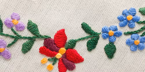 Embroidery 101 Workshop: Textile Art Series at the Botanical Gardens