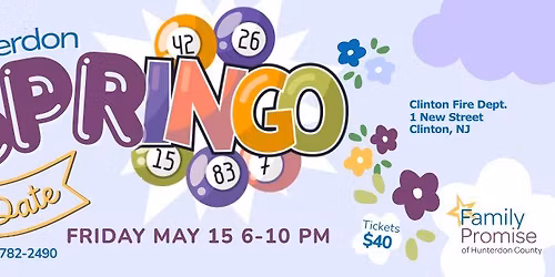 Hunterdon Spring Bingo