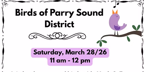 Birds of Parry Sound District