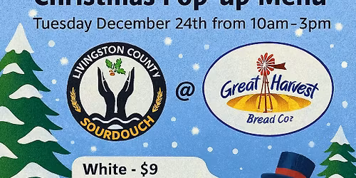 2025 Christmas Eve Sourdough Sale!