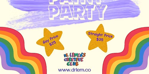 Make Something Gay At The Pride Paint Party