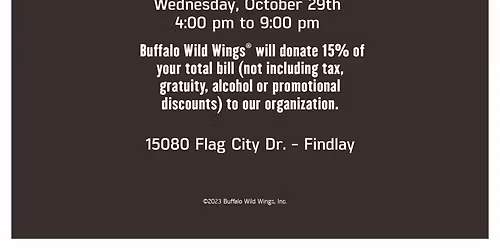 Buffalo Wild Wings Fundraiser