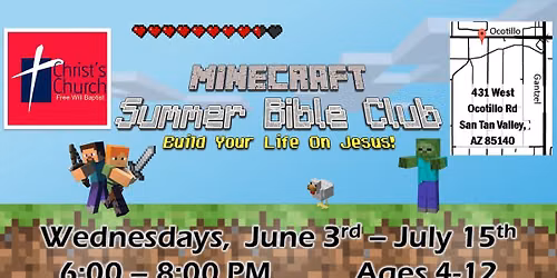 Minecraft Summer Bible Club!