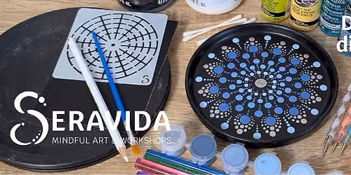 Dot Mandala Workshop - round dish painting