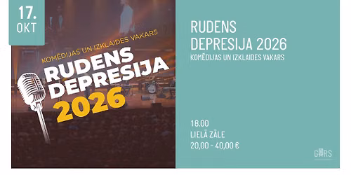 RUDENS DEPRESIJA 2026. Kom\u0113dijas un izklaides vakars