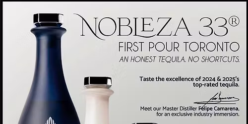 Nobleza 33 Tequila Master Distiller Tutored Tasting