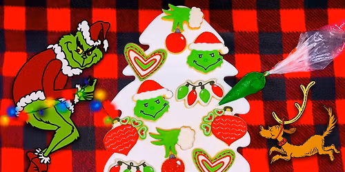 Too Cute - Royal Icing cookie decorating Grinchy style!