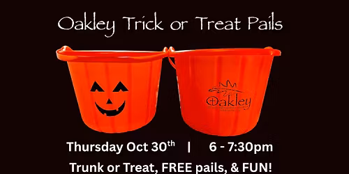 Oakley Trunk or Treat