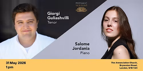 Giorgi Guliashvilli (tenor) and Salome Jordania (piano) - Italian Songs