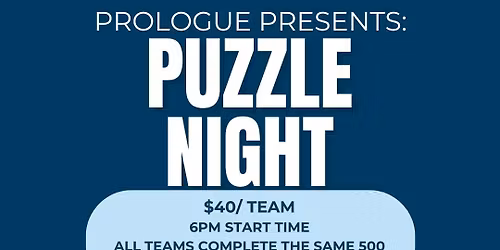 Puzzle Competition Night #2