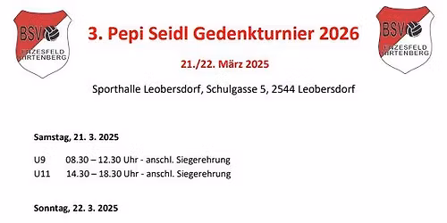3. Pepi Seidl Gedenkturnier 2026
