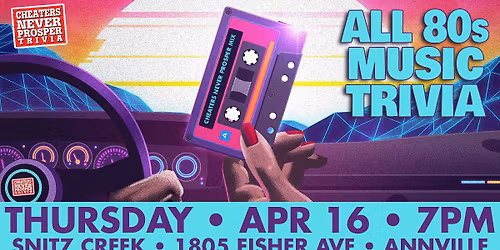 80s Music Trivia at Snitz Creek Brewery - Annville