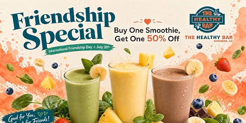 Buy One Get One Half Off - International Friendship Day