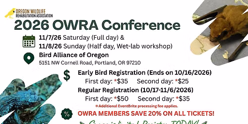 2026 Oregon Wildlife Rehabilitation Conference
