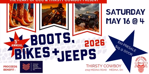 BOOTS, BIKES & JEEPS 