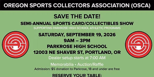 OSCA Fall Card Show